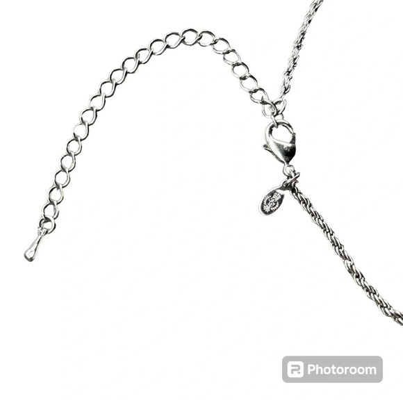 Premier Designs “Center Stage” 18" - 21" Necklace Hematite Pendant Retired - Picture 4 of 5